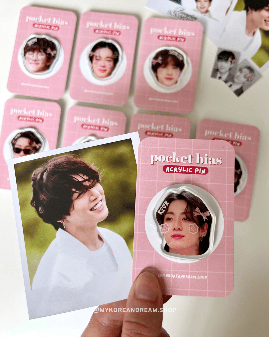 Pin’s K-pop BTS Jungkook, design doux et girly