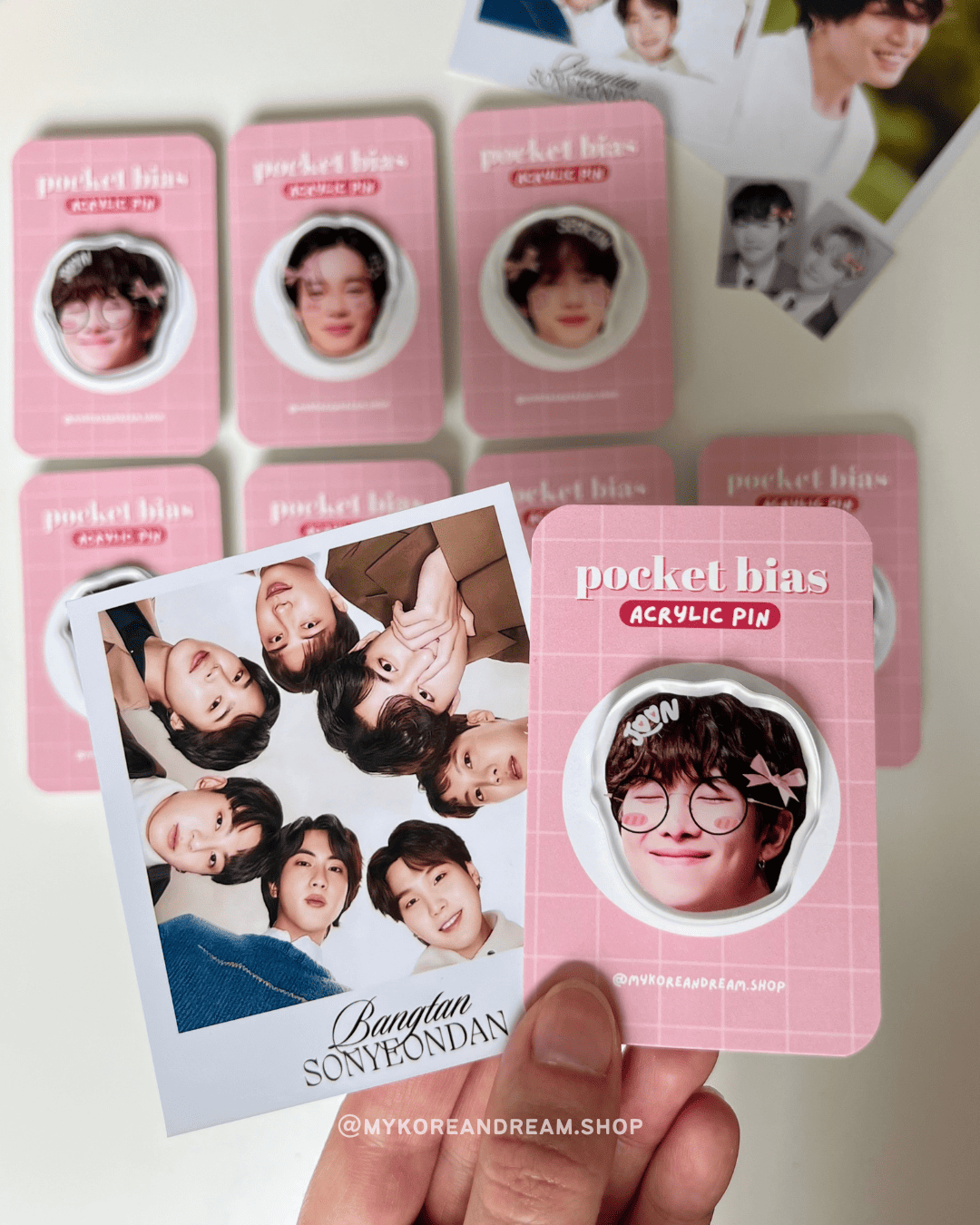 Pin’s K-pop BTS Namjoon, design doux et girly