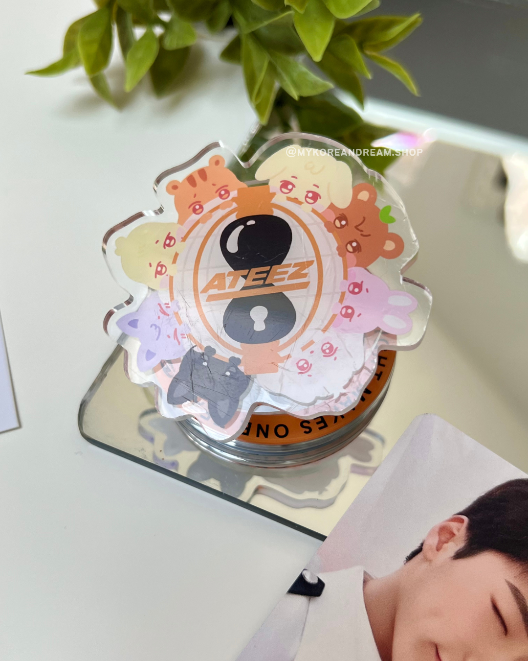 Accessoire K-pop ATEEZ ANITEEZ, pop socket rotatif pour fans Atiny