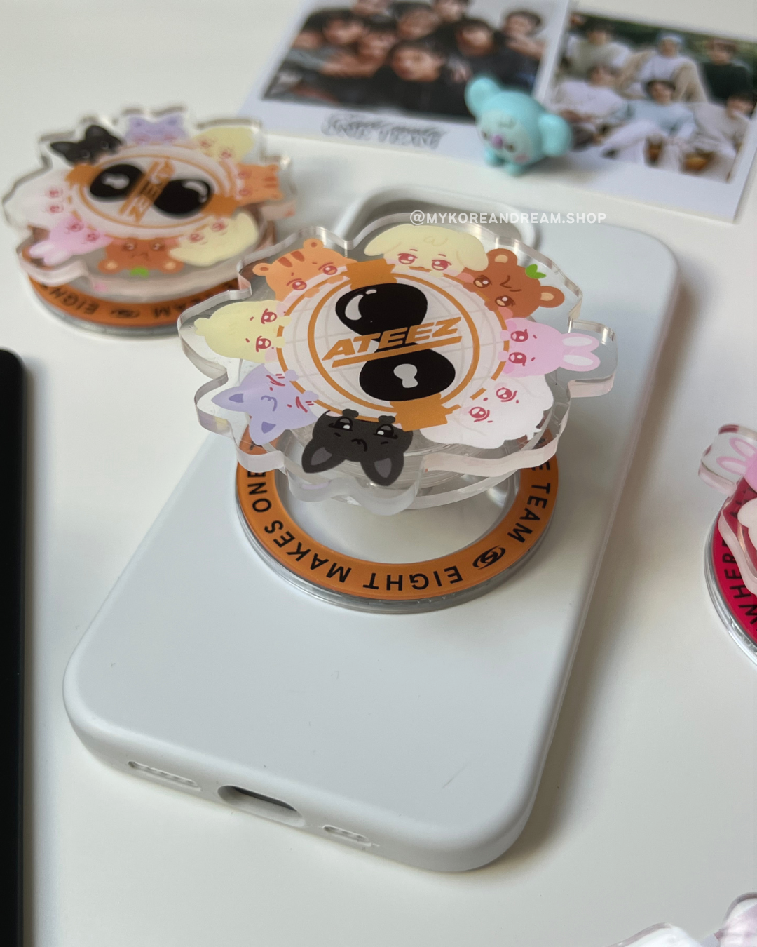 Grip rotatif ANITEEZ ATEEZ, pop socket magsafe, collection K-pop merch