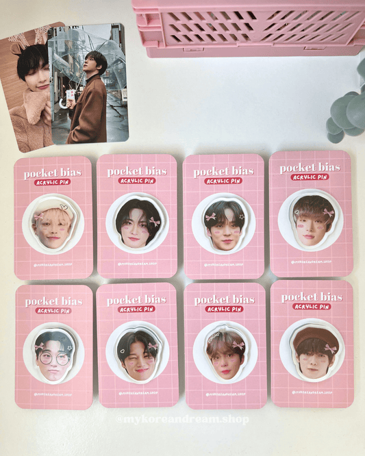 K-pop pin fanmade Ateez à collectionner