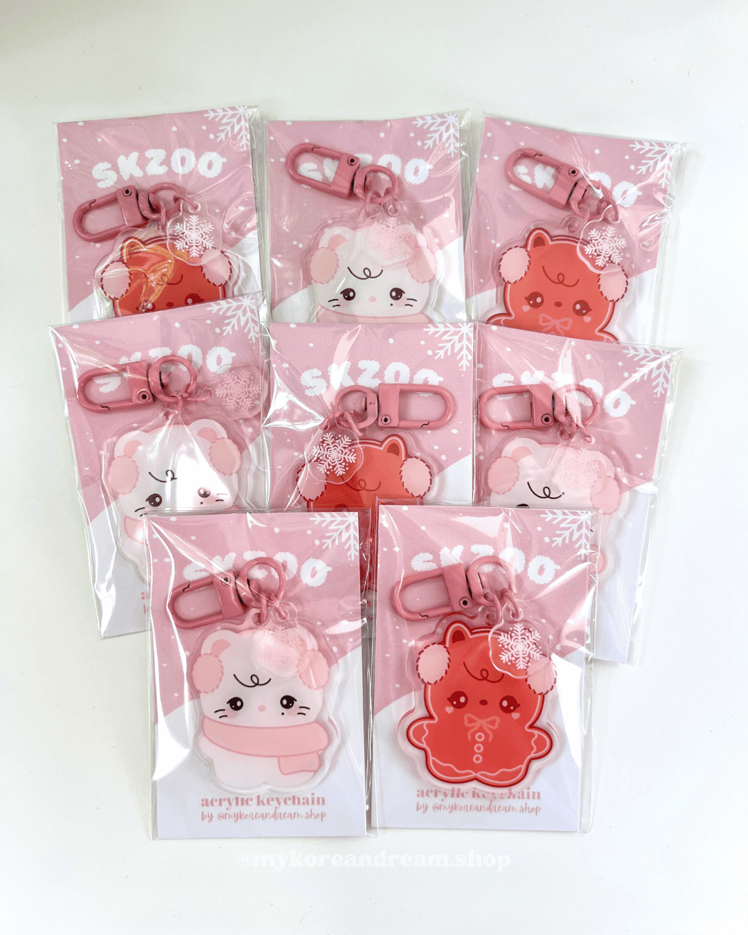 Porte-clé Hyunjin Jiniret et Han Quokka