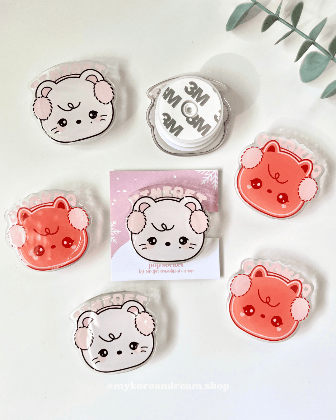 Pop socket Quokka et Jiniret, cadeau STAY
