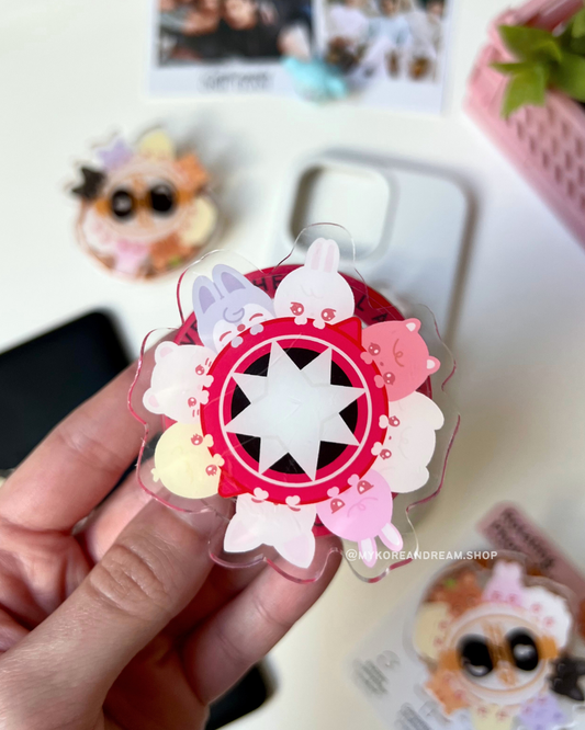 Grip rotatif SKZOO Stray Kids, pop socket magsafe ou adhésif, collection K-pop merch