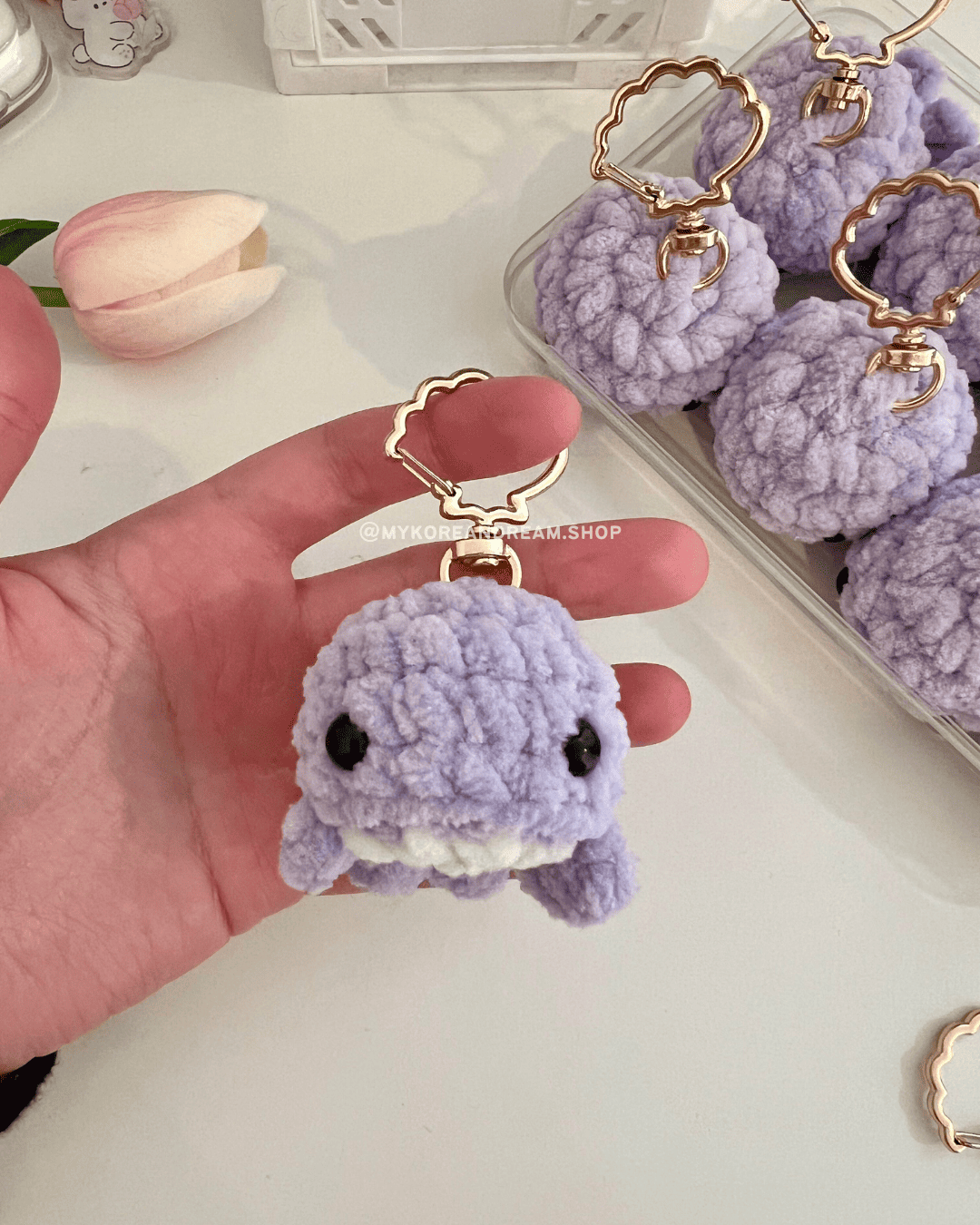 Accessoire BTS crochet baleine douce