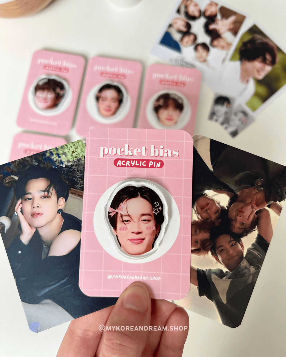 Pin’s K-pop BTS Jimin, design doux et girly