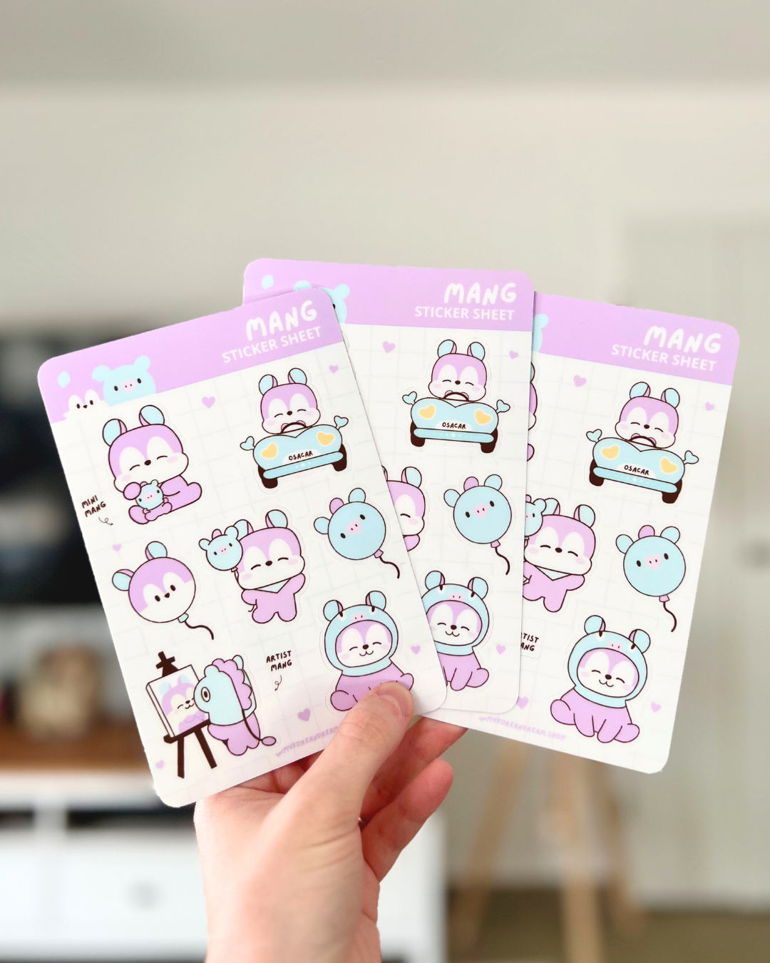 Mang (BT21) Feuille de stickers