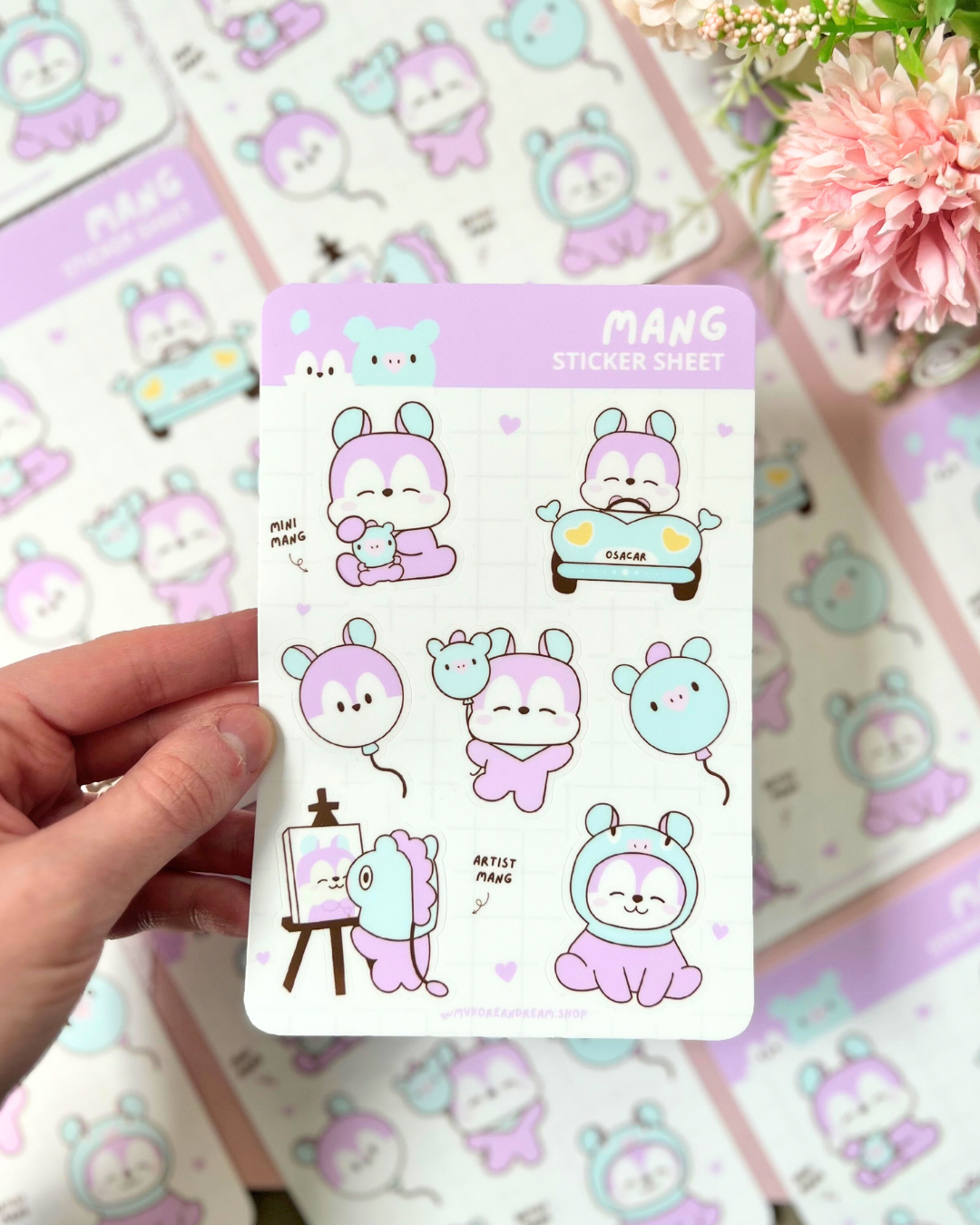 Mang (BT21) Feuille de stickers