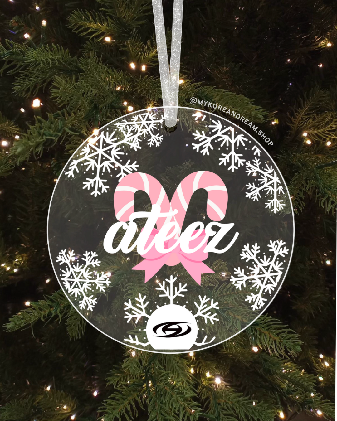 Décoration de Noël Ateez, parfaite pour un sapin inspiré de ton groupe préféré