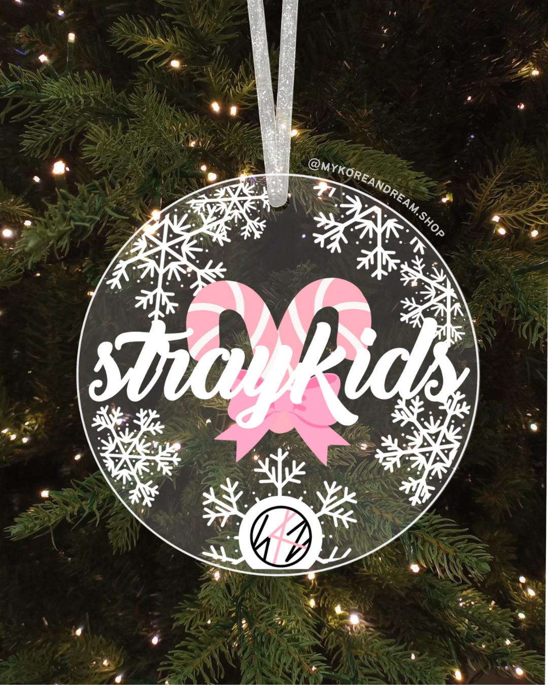 Décoration de sapin Stray Kids en acrylique, parfaite pour les Stays et les fans de K-pop