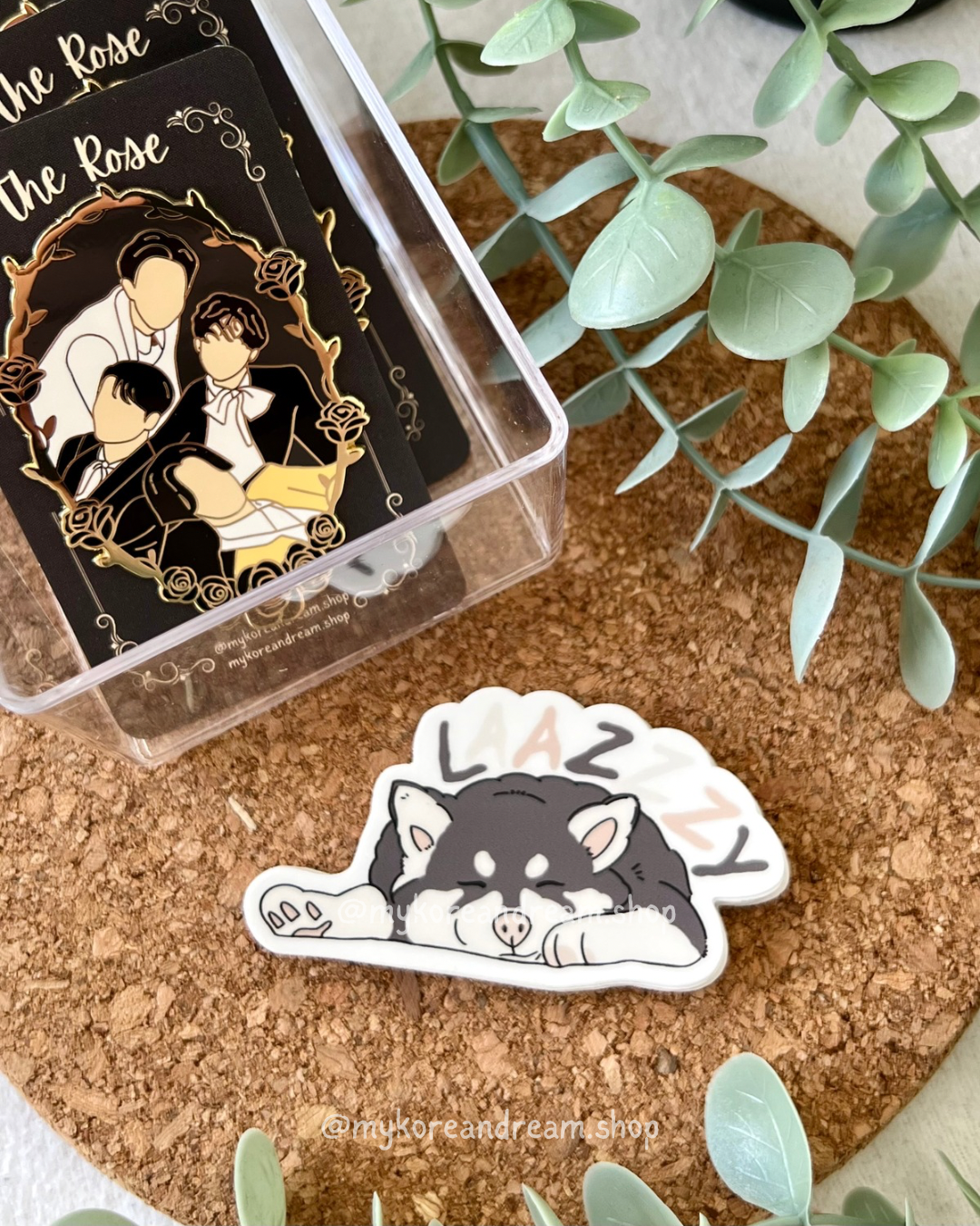 Cute dog Lazy Woolfy sticker