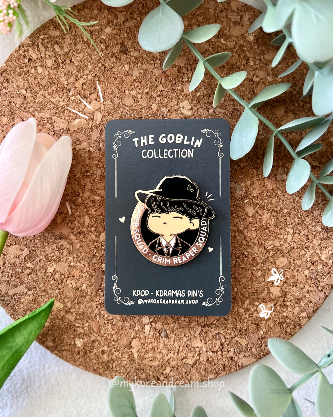 Grim Reaper Goblin pin, cadeau drama fan
