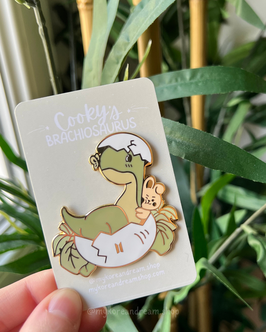 Pin dinosaure Cooky BT21 K-pop fanmade